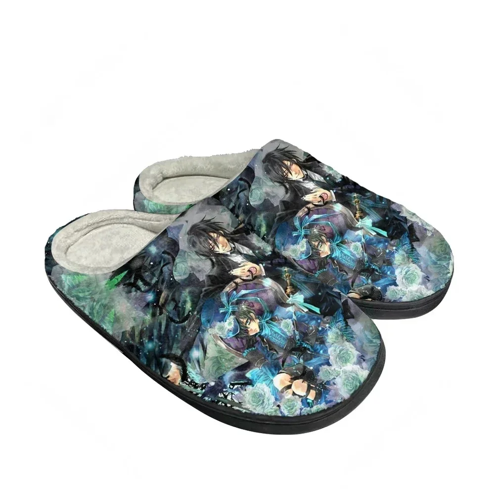 Men Shoes Black - Kreskówkowe Modne Bawełniane Personalizowane Kapcie Męskie
