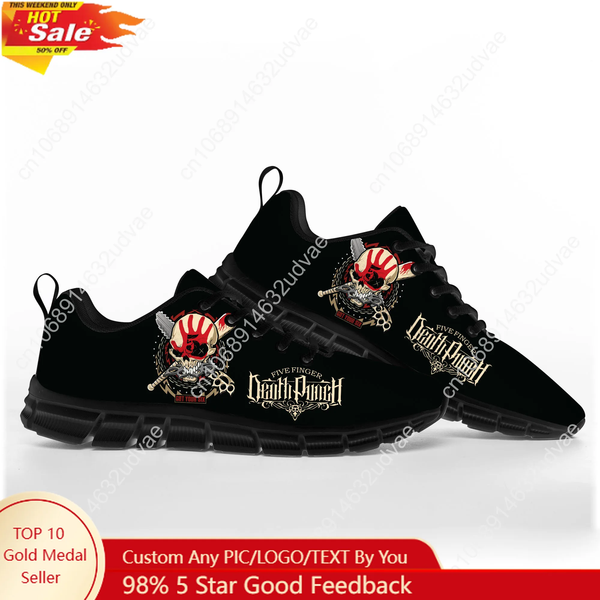 Men'S Shoes No Laces - Buty sportowe Five Finger Death Punch