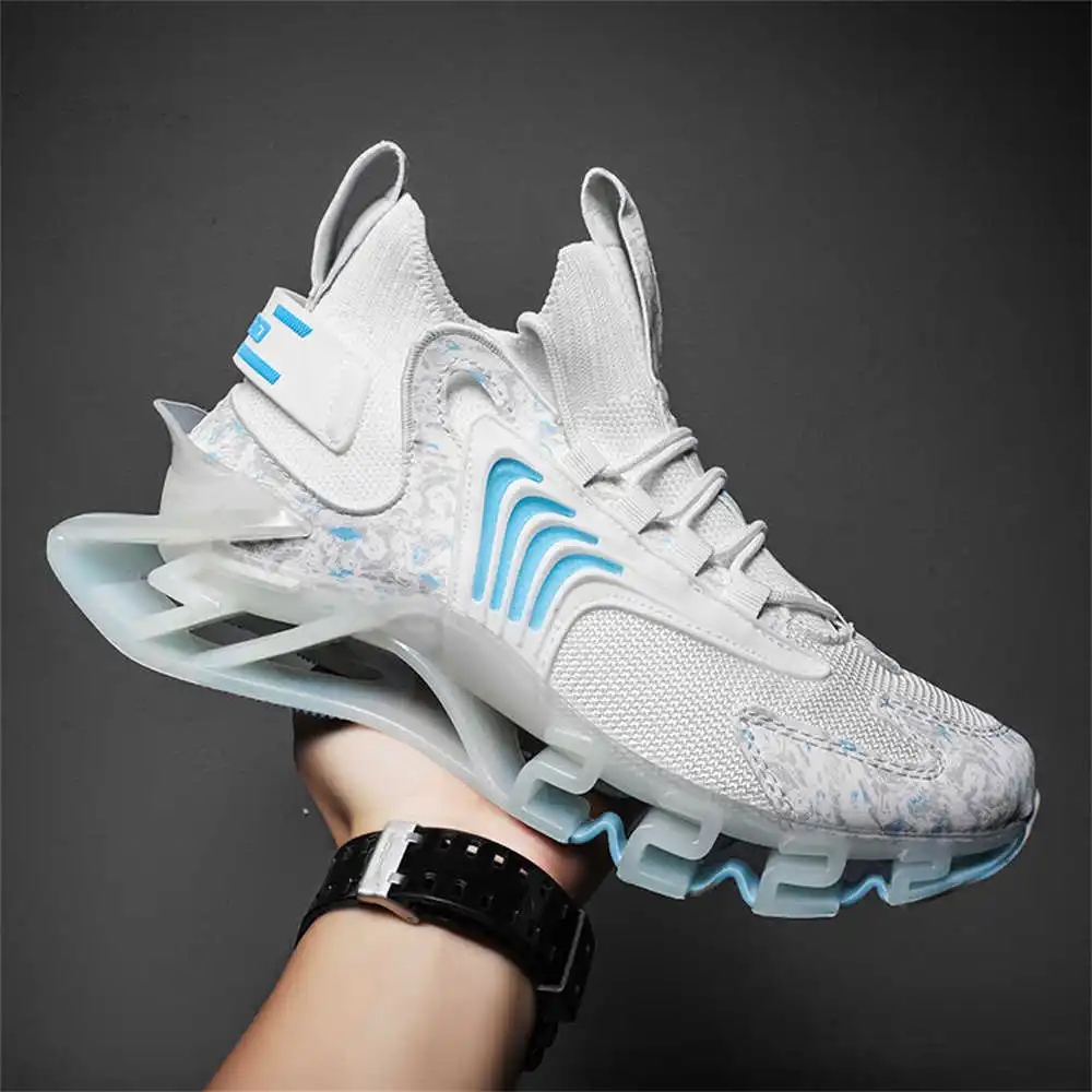 Men Shoes Size 11 - Niebieskie długie różowe buty wsuwane jasnozielone