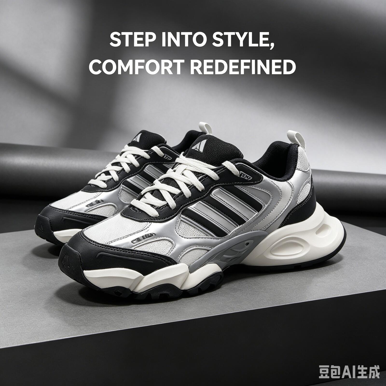Men Shoes Jd - adidas Czarne Białe Trzy Paski Oddychające