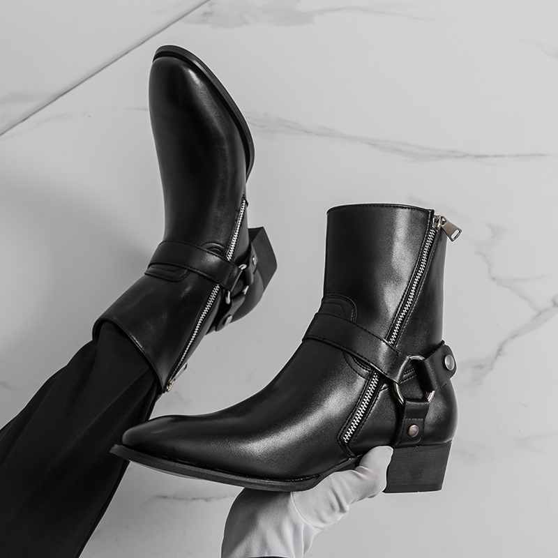 Men'S Shoes Top Brands - Jesienne męskie buty kowbojskie oddychające na