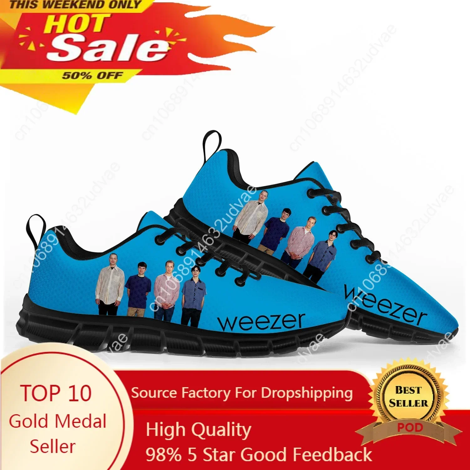 Men'S Shoes No Laces - Buty sportowe Weezer męskie damskie sneakersy
