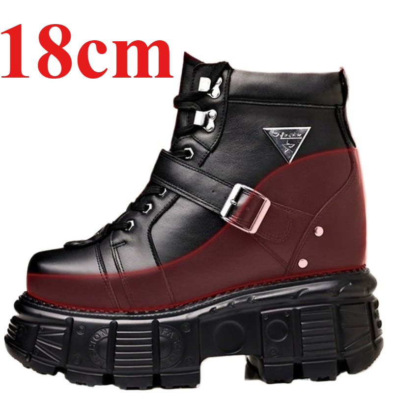 Men'S Shoes No Laces - Męskie buty motocyklowe ze skóry naturalnej,