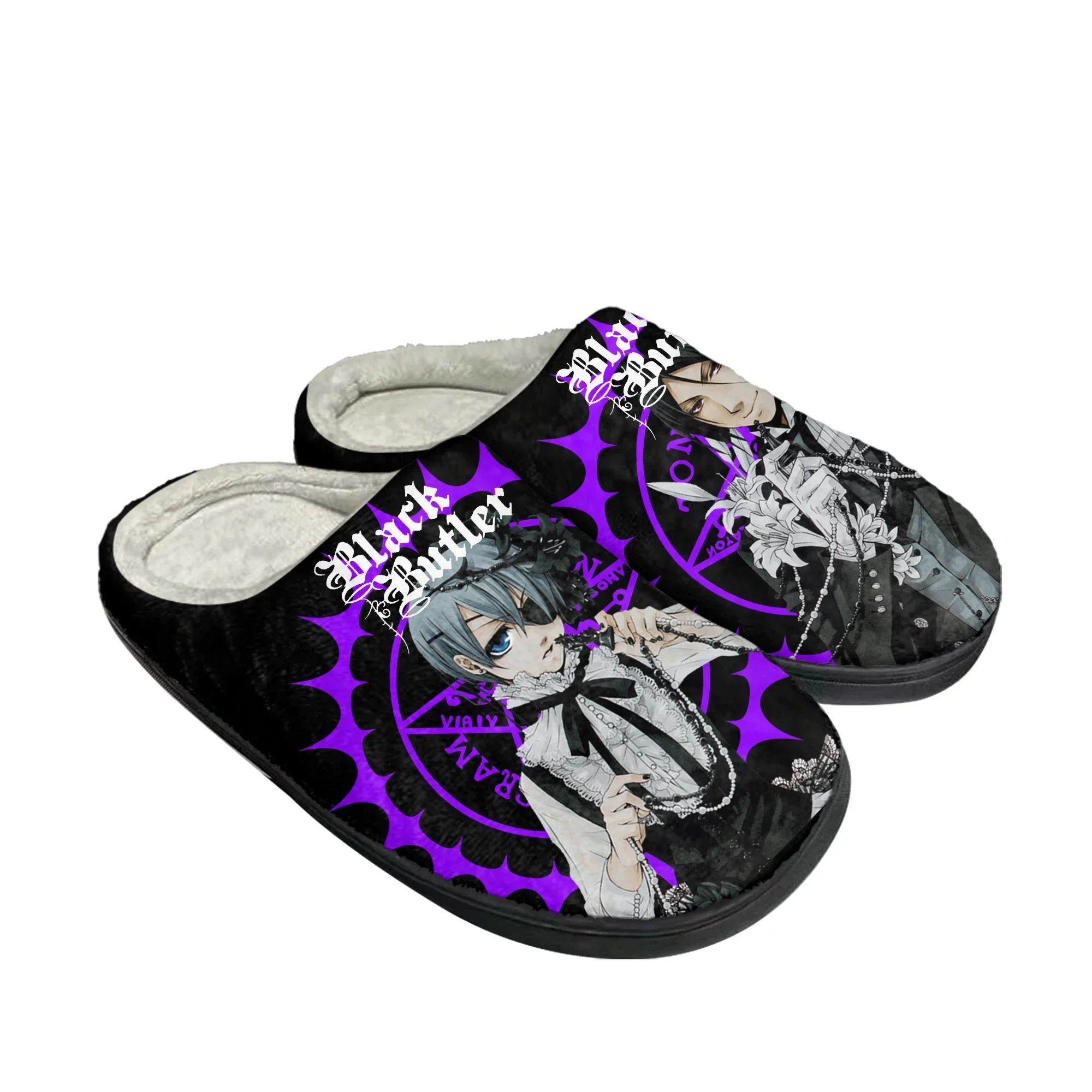 Men Shoes Black - Czarne Kapcie Domowe Black Butler Męskie
