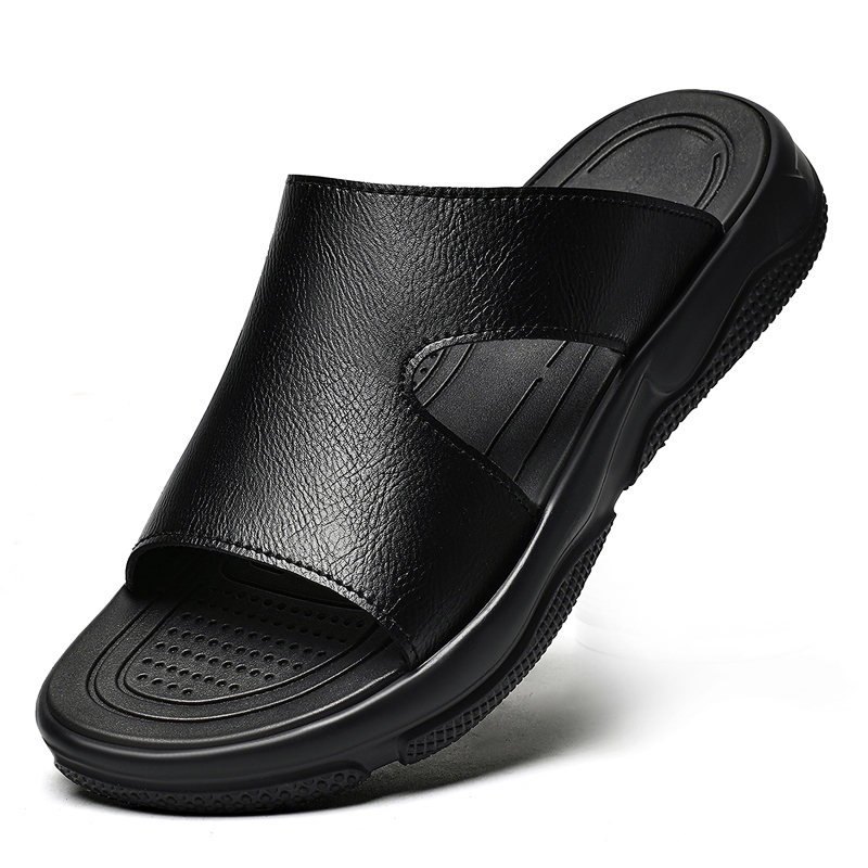 Męskie skórzane klapki z grube – Men'S Shoes Top Brands recenzja i cena
