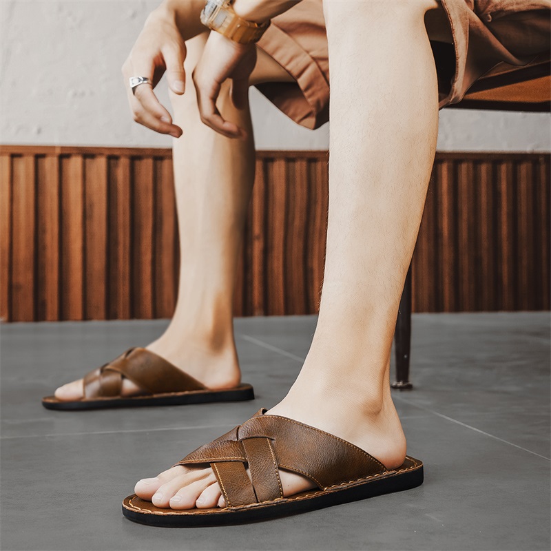 Męskie sandały z prawdziwej sk – Men'S Shoes Top Brands recenzja i cena