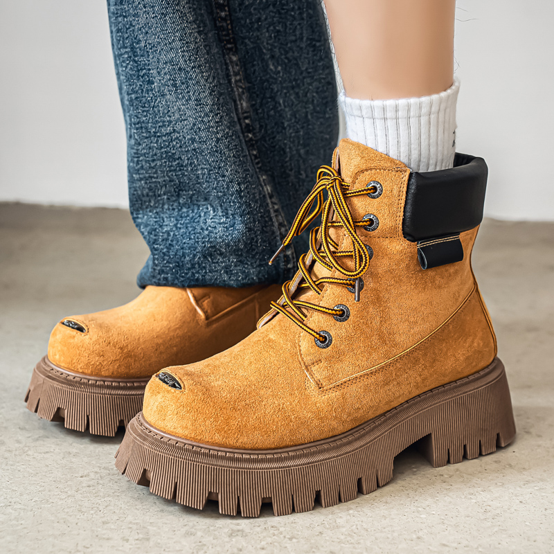 Klasyczne wysokie buty outdoor – Men'S Shoes No Laces recenzja i cena