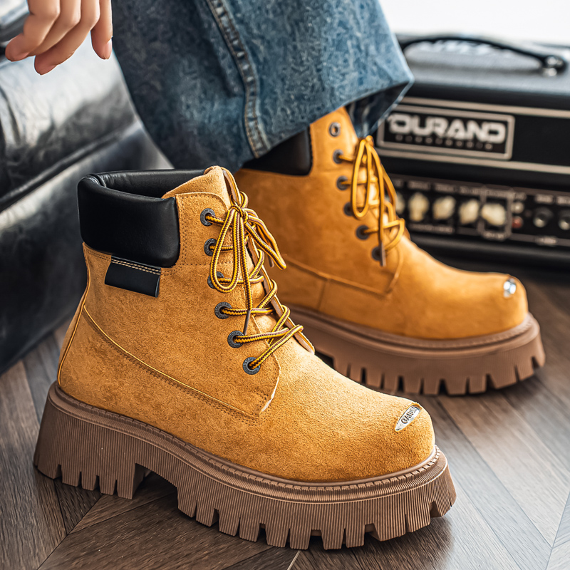 Klasyczne wysokie buty outdoor – Men'S Shoes No Laces recenzja i cena