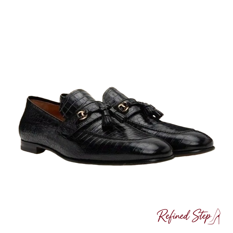 Czarne mokasyny męskie ze skór – Men Shoes Black recenzja i cena
