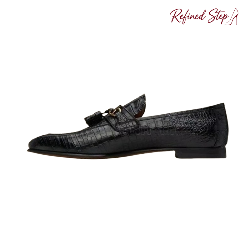 Czarne mokasyny męskie ze skór – Men Shoes Black recenzja i cena