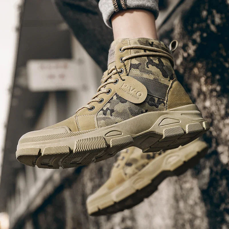 Wysokie buty męskie jesienne k – Men'S Shoes No Laces recenzja i cena