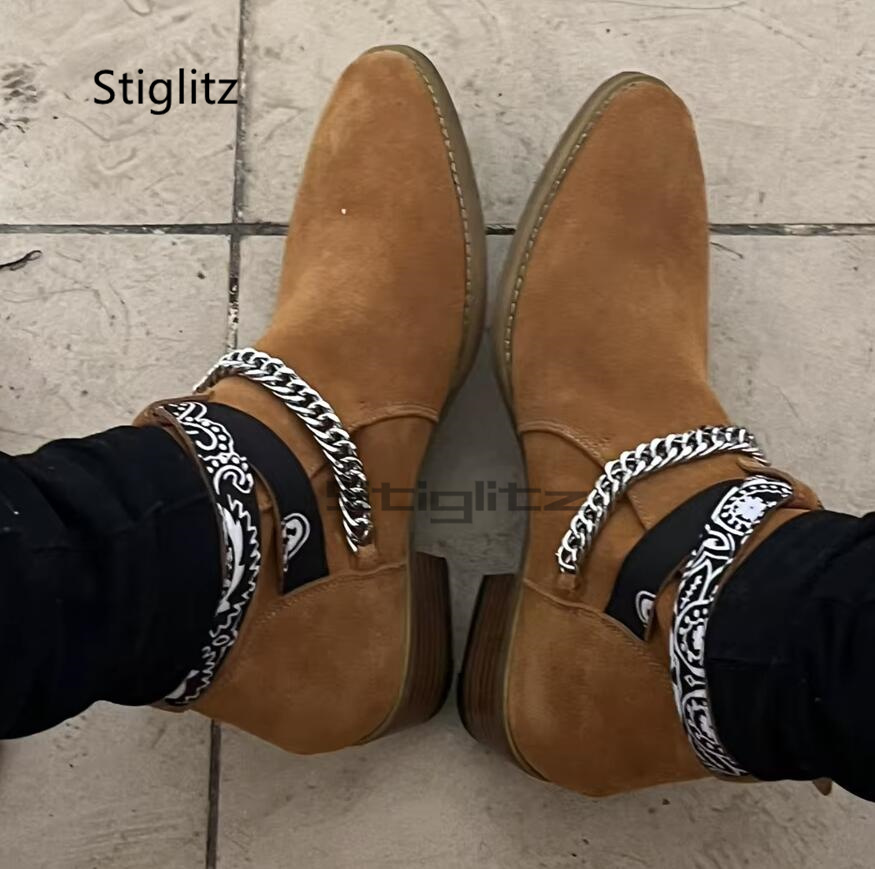 Męskie botki Chelsea ze sztucz – Men Shoes Size 11 recenzja i cena