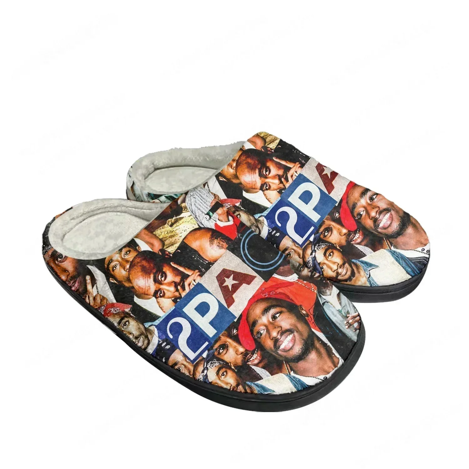 Klapki 2Pac Hip Hop Rapper Tup – Men Shoes Black recenzja i cena
