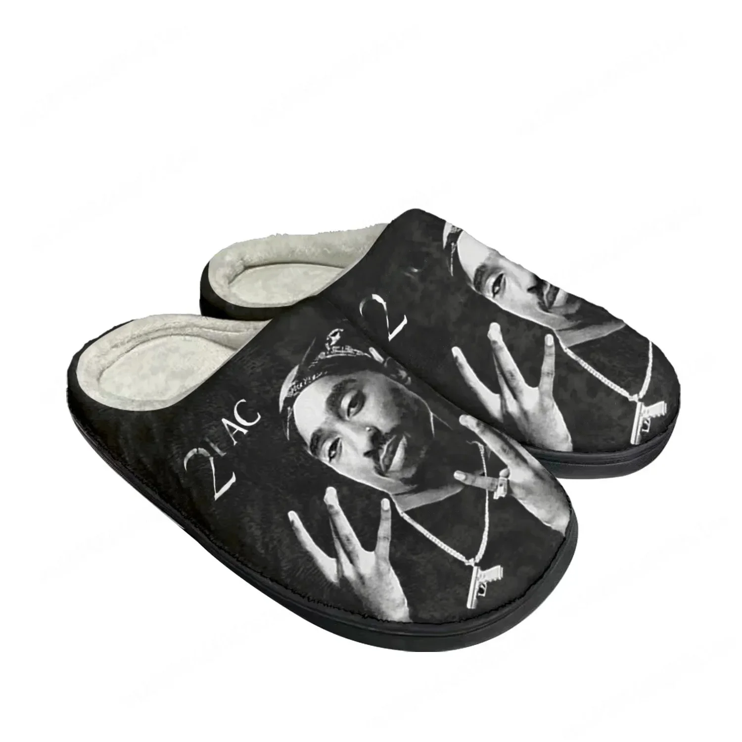Klapki 2Pac Hip Hop Rapper Tup – Men Shoes Black recenzja i cena