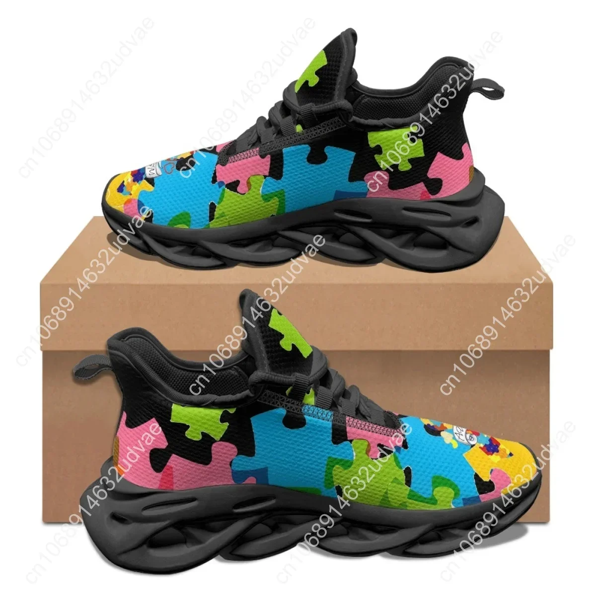 Buty sportowe z motywem autyzm – Men'S Shoes No Laces recenzja i cena