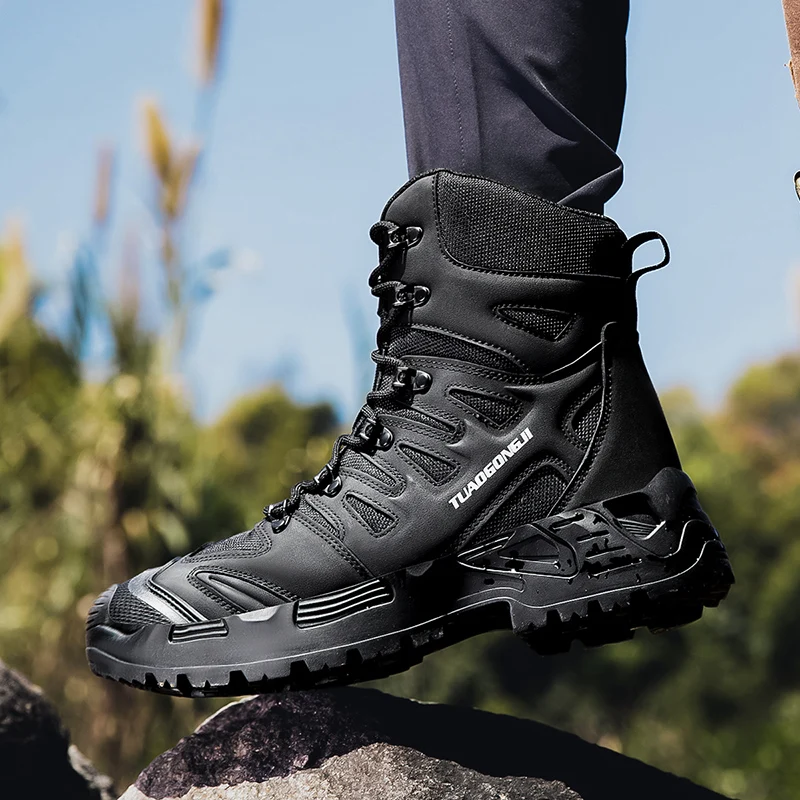 Męskie buty taktyczne trekking – Men'S Shoes No Laces recenzja i cena