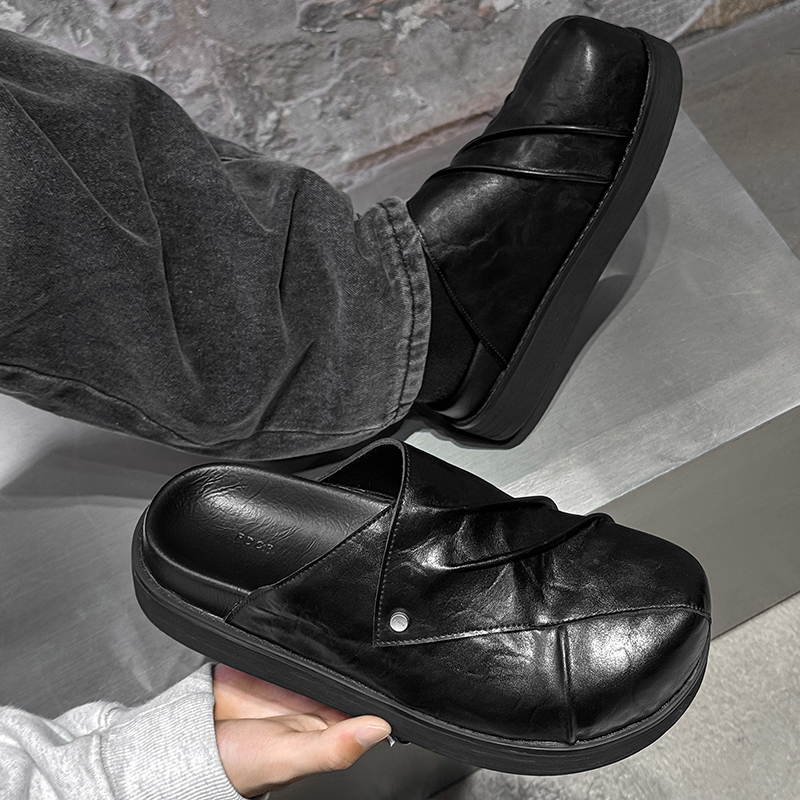 Nowe modne męskie skórzane but – Men Shoes Black recenzja i cena